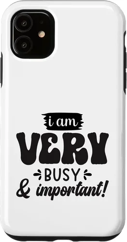 Vista 8 de Very Busy & Important Retro Groovy Text Design Case for iPhone 17