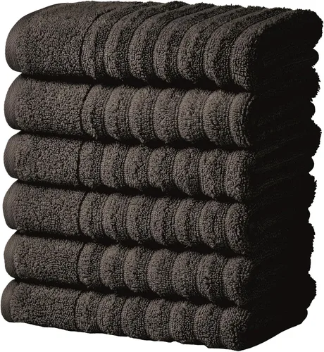 Vista 42 de Great Bay Home Juego de 6 toallas de mano – Toallas 100% algodón – Toallas absorbentes y de secado rápido para el baño (Duna)