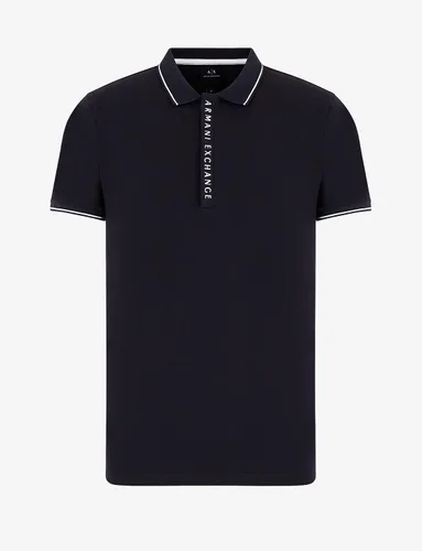 Vista 6 de AX ARMANI EXCHANGE - Polo de punto con cremallera para hombre