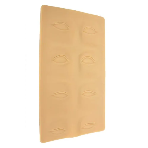 Vista 4 de DBQ 3 piezas de práctica de microblading 3D para cejas, maquillaje permanente, piel de silicona para practicar microcuchillas y agujas, hojas