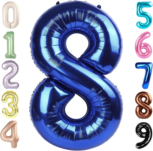 Vista 139 de Globos del números 0 de 40 pulgadas para formar los números 10, 20, 30, 40, 50, 60, 70, 80, 90, 100, para decoración de cumpleaños, bodas, eventos