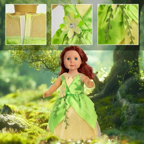 Vista 6 de WONDOLL - Ropa y accesorios para muñecas americanas de 18 pulgadas, juego de 6 vestidos de princesa 6 Sets American Doll Clothes Outfits Dresses