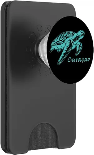 Vista 8 de Tortuga marina de Curazao, buceo, regalo de recuerdo del Caribe, PopSockets intercambiables PopGrip