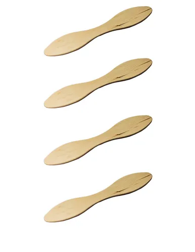 Vista 2 de Concession Essentials 500 cucharas de degustación biodegradables de madera, cucharas ecológicas de 5 pulgadas, perfectas para tomar muestras