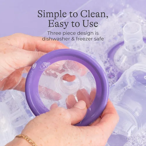 Vista 7 de Lansinoh Oh Baby Kit de Esenciales para Recién Nacidos – Extractor de Leche Eléctrico Doble Signature Pro con Embudos de 25mm (0.98 pulgadas), 2