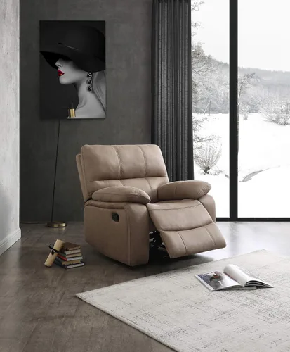 Vista 19 de Betsy Furniture 8007 - Juego de sofá reclinable de microfibra para sala de estar (Gris, Sofá + Sillón reclinable)