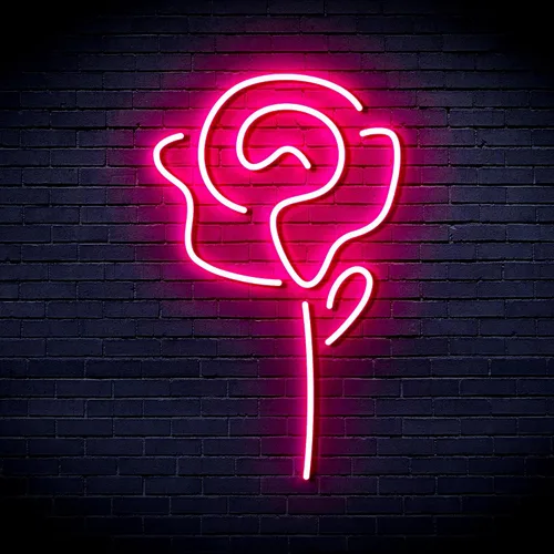 Vista 24 de ADVPRO Rose Flex Silicone LED Neon Sign - Blue - st16s32-fnu0034-b