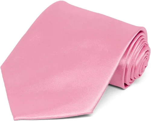 Vista 338 de tiemart Corbata de color sólido para hombre Longitud estándar