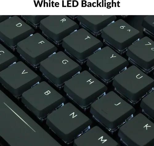 Vista 6 de Keychron K1 Tenkeyless Layout - Teclado mecánico inalámbrico BluetooUSB con cable para Mac Windows con interruptor óptico de menta de perfil bajo