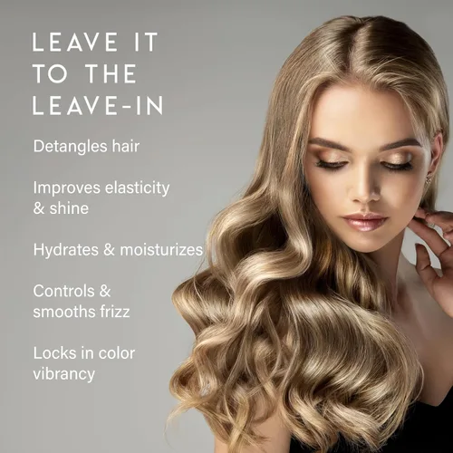 Vista 4 de ALURAM Acondicionador sin enjuague de agua de coco para cabello sano e hidratado, 8 onzas líquidas