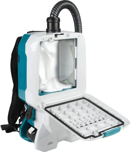 Vista 3 de Makita XCV17PG 18V X2 LXT® Litio-Ion (36V), aspirador en seco con mochila sin escobillas y con filtro HEPA de 1.6 galones (6.0Ah)