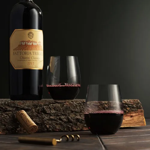 Vista 2 de Munfix Copas de vino de plástico desechables, sin tallo, transparentes de 12 onzas, sin BPA, paquete de 48