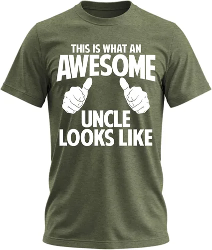 Vista 30 de Awesome Uncle Looks Like - Camiseta divertida para hombre Negro