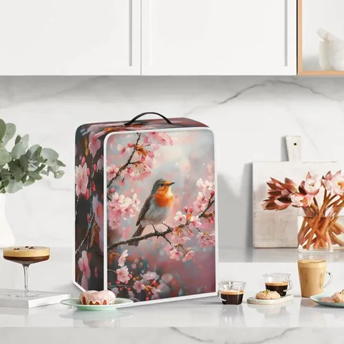 Vista 3 de Cubiertas para máquina de café con mango superior, resistentes a las manchas, para mezclador, compatible con la mayoría de cafeteras