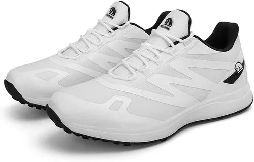 Vista 3 de Zapatos de golf para hombre, zapatos de golf profesionales, transpirables, sin pinchos, zapatos deportivos antideslizantes para caminar