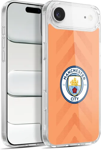 Vista 131 de Head Case Designs Funda de gel con licencia oficial del Manchester City Man City FC Away 2022/23 [protección de grado militar] compatible con Apple