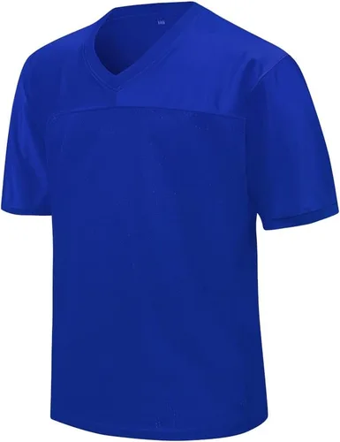 Vista 2 de Camiseta de fútbol sólida para hombre, camiseta de fútbol para hombre y mujer personalizada