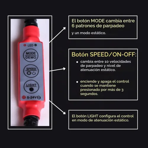 Vista 3 de Kit de luz LED con control de parpadeo, para simulación, con efecto fuego Ember, para imitación de llama y canastillas de carbón brillantes