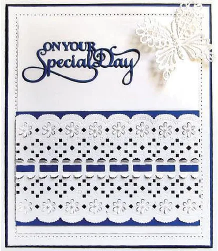 Vista 6 de Juego de 3 troqueles de metal para álbumes de recortes, manualidades, tarjetas, regalo, tarjeta de felicitación, decoración artística, álbum