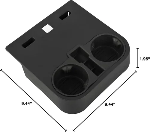 Vista 7 de Bandeja portavasos para consola central HC3Z-2813562-AB Compatible con Ford F150 2015-2020 / F250 F350 F450 Super Duty 2017-2022 Asiento de salto