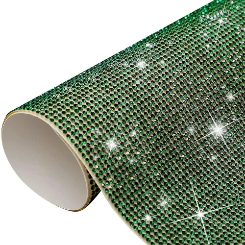 Vista 3 de Lámina de diamantes de imitación para decoración de automóvil, calcomanías de diamantes de imitación autoadhesivas, lámina de pegamento de gemas