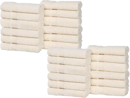 Vista 89 de Superior Juego de toallas surtidas de algodón de 18 piezas, incluye 8 toallas faciales, 6 manos y 4 toallas de baño, artículos esenciales