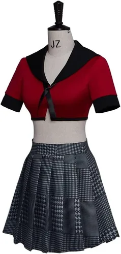 Vista 3 de Jabami Yumeko - Disfraz de cosplay de anime, uniforme escolar para mujer
