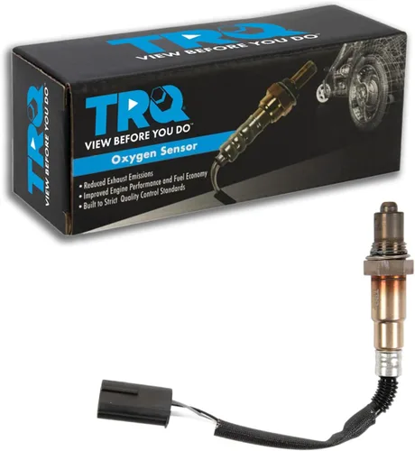 Vista 363 de TRQ Sensor de Oxígeno O2 de 4 Hilos de Banda Estrecha Compatible con VW Atlas 2.0L 2018-21, VW GTI 2.0L 2016-18, Audi A3 Quattro 2.0L 2015-18, VW