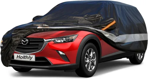 Vista 27 de Funda para Automóvil de 10 Capas Impermeable para Todo Clima para Coupé Hatchback, 100% Impermeable Fundas para Automóvil de Exterior Ajuste