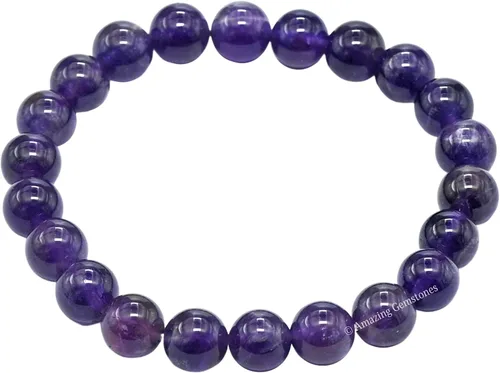 Vista 489 de Amazing Gemstone Crystal Bracelet for Women Men's Gifts - Protection Healing Crystal Bracelet - 8mm Gemstone Beaded Stretchable Bracelet Pulseras