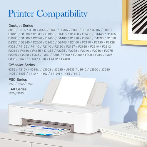 Vista 2 de Valuetoner Cartucho de tinta remanufacturado de repuesto para HP 21 XL 21XL 22 XL 22XL C9351AN y 22 C9352AN para DESKJET F4180 F2210 D1560