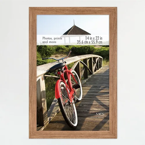 Vista 63 de MCS Marco para póster con estilo de museo, 11 x 17 pulgadas, madera de granero, vertical y horizontal, para colgar en la pared, marco grande