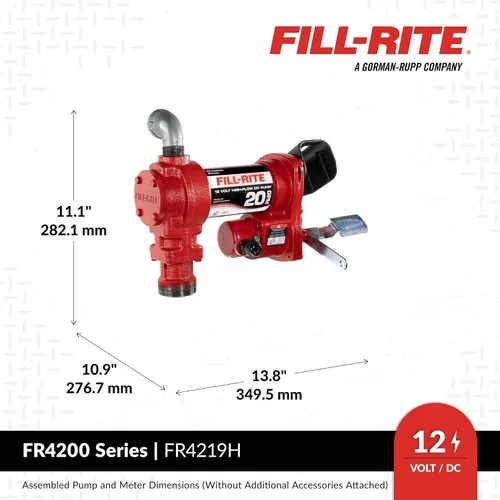 Vista 4 de Fill-Rite Bombas de Transferencia de Combustible de 12V y 20 GPM (Serie 4200)
