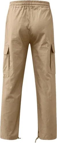 Vista 2 de EELHOE Mens Summer Pants Regular Fit Lightweight Ripstop Trousers Tactical Hiking Outdoor Bottom Pant with Multi-Pockets