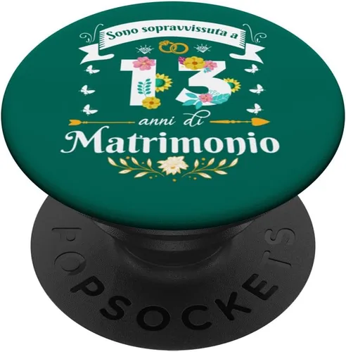 Vista 6 de Sono Sopravvissuta 13 Anni di Matrimonio Per Donna Moglie PopSockets MagSafe PopGrip for iPhone