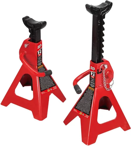 Vista 15 de BIG RED AT42002R Torin - Gatos de acero para auto, 2 toneladas (4,000 libras) de capacidad, rojo, 1 par