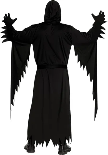 Vista 3 de Fun World Disfraz de Ghost Face para adultos, talla única, NegroBlanco