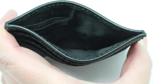 Vista 7 de Michael Kors Funda para tarjetas altas Cooper para hombre, color negro y azul marino