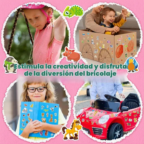 Vista 4 de Sinceroduct - Calcomanías de animales para niños, más de 1800 calcomanías Animal-01