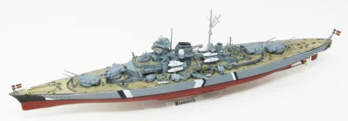 Vista 2 de Atlantis Kit de modelo de plástico - Bismarck Acorazado alemán de 16 pulgadas