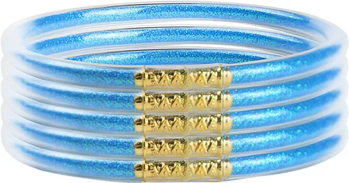 Vista 8 de Pulseras de purpurina con relleno de gelatina, ligeras y lindas pulseras de silicona, los mejores regalos para mujeres y niñas, cumpleaños, día