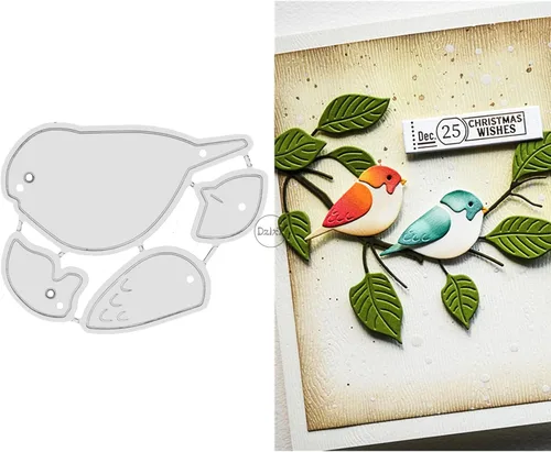 Vista 9 de DzIxY Lindos troqueles de corte de metal de pingüino para hacer tarjetas, juegos de troqueles de papel para grabar, álbum, plantillas para álbumes