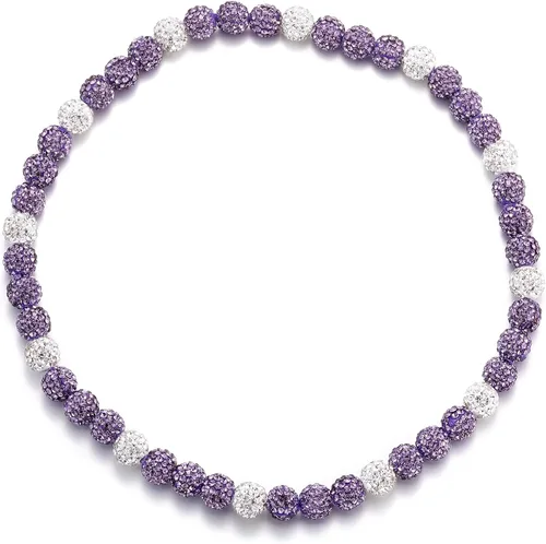 Vista 19 de Collar de Cadena de Béisbol con Perlas para Hombres, Regalos de Collar de Béisbol de la Colección Bling Ice para Niños, Collar de Accesorios