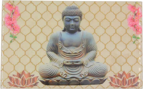 Vista 4 de DharmaObjects Caja de almacenamiento decorativa para recuerdos (meditación Buddha, 8 x 5 pulgadas)