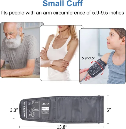 Vista 5 de Brazalete pediátrico de presión arterial para niños y mujeres, brazalete de repuesto para niños pequeños