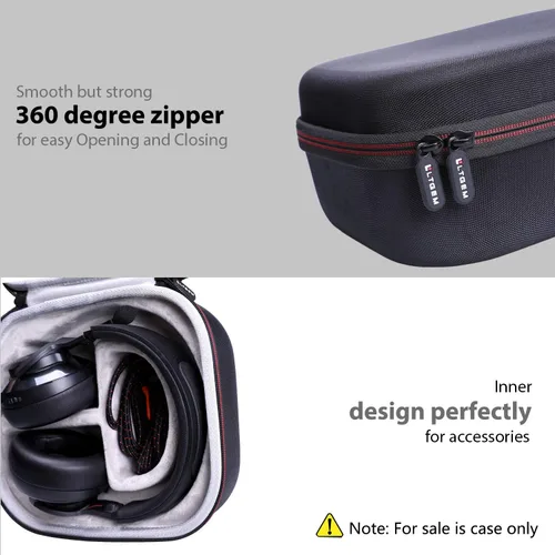 Vista 3 de LTGEM Funda rígida para auriculares JBL Quantum 100/300/400/610 con cable sobre la oreja Compatible con audífonos JBL Quantum