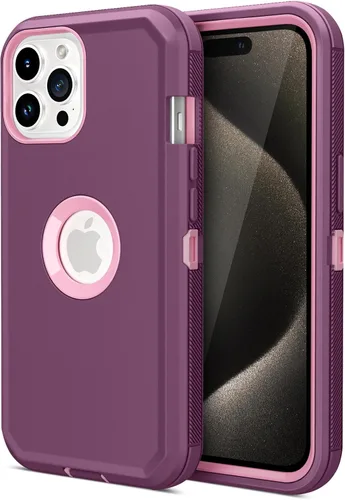 Vista 14 de Jiunai Funda para iPhone 15 Pro, protección contra caídas de alta