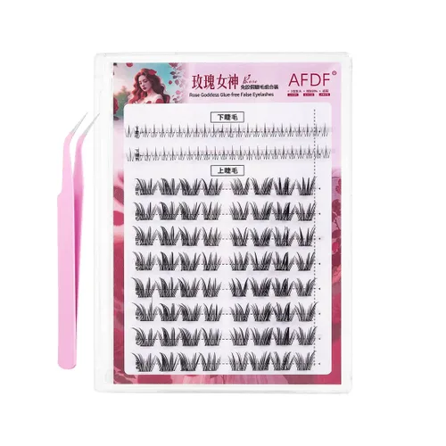 Vista 19 de Extensión de Pestañas DIY Efecto 3D Natural Individual 9/11/12mm Pestañas 80 Racimos Pestañas de Volumen Set Mixto, Extensión de Pestañas Caseras