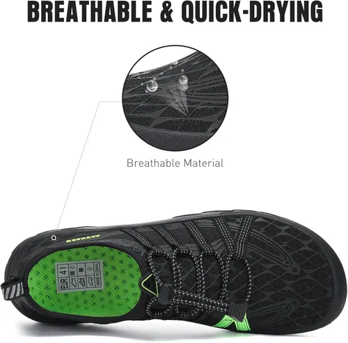 Vista 4 de SAGUARO Zapatos deportivos acuáticos unisex de secado rápido para playa piscina mar