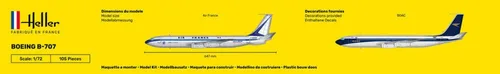 Vista 5 de heller 1:72 - Boeing B-707 Air Francia